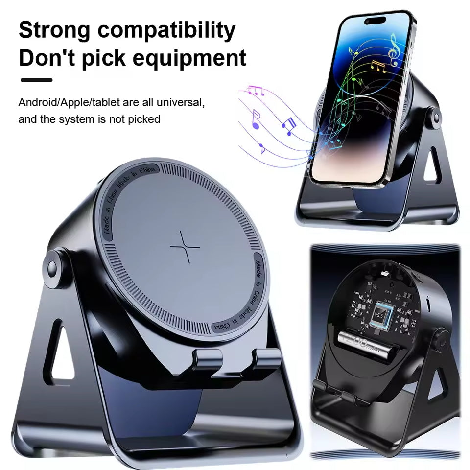 Induction Speaker Phone Holder Multi-functional Wireless Induction Audio Playback