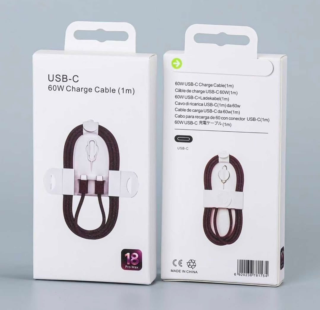 USB-C 60W Charge Cable (1m)