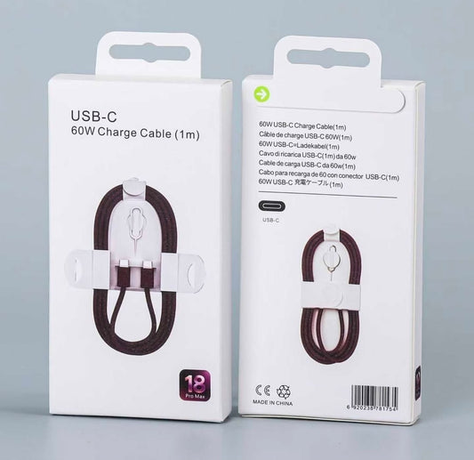 USB-C 60W Charge Cable (1m)