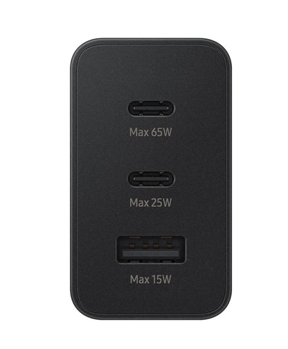65W PD Power Adapter Trio
USB-C 2 Ports, USB-A Port
