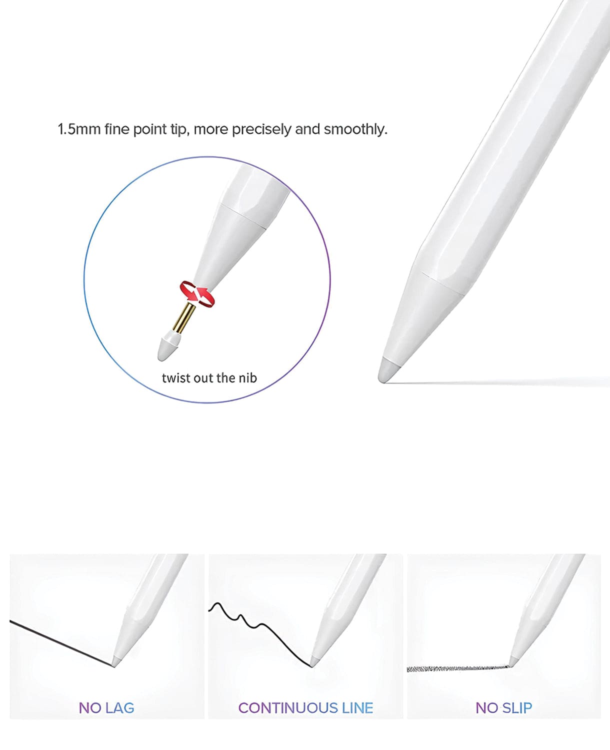 Universal Active Stylus Pen Quick Charge