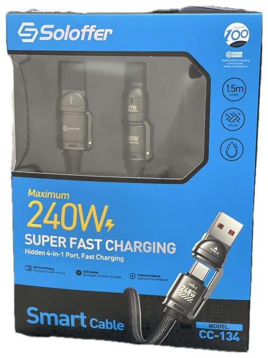 Super Fast charging cable - 4in1 and phone  Holder