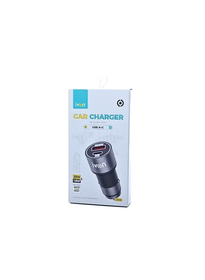 Ivon 66 W Car Charger usb -C Fast Charging Adapter for Car